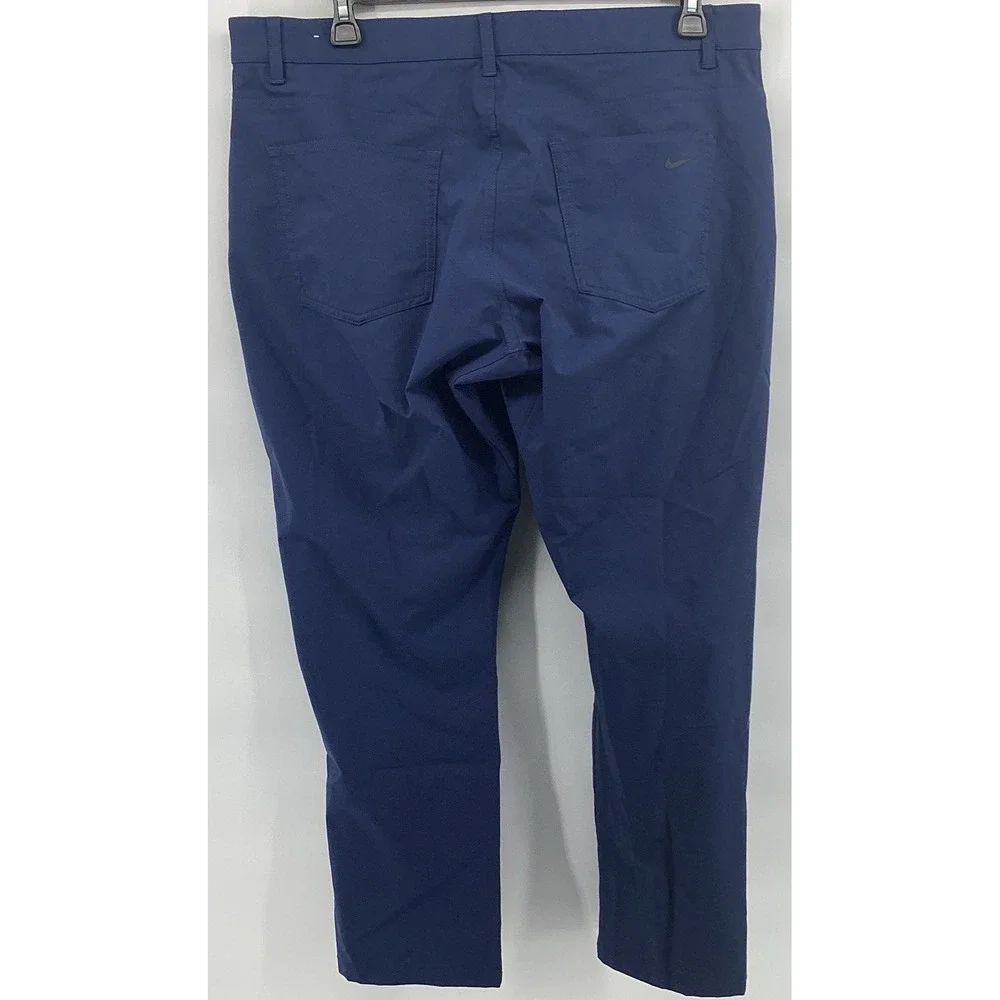 Nike Men's 38x30 Navy Blue Tour Repel 5-Pocket Slim Fit Golf Pants Style FD5615
